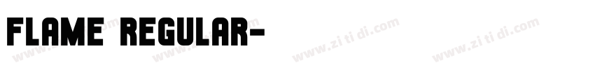Flame Regular字体转换